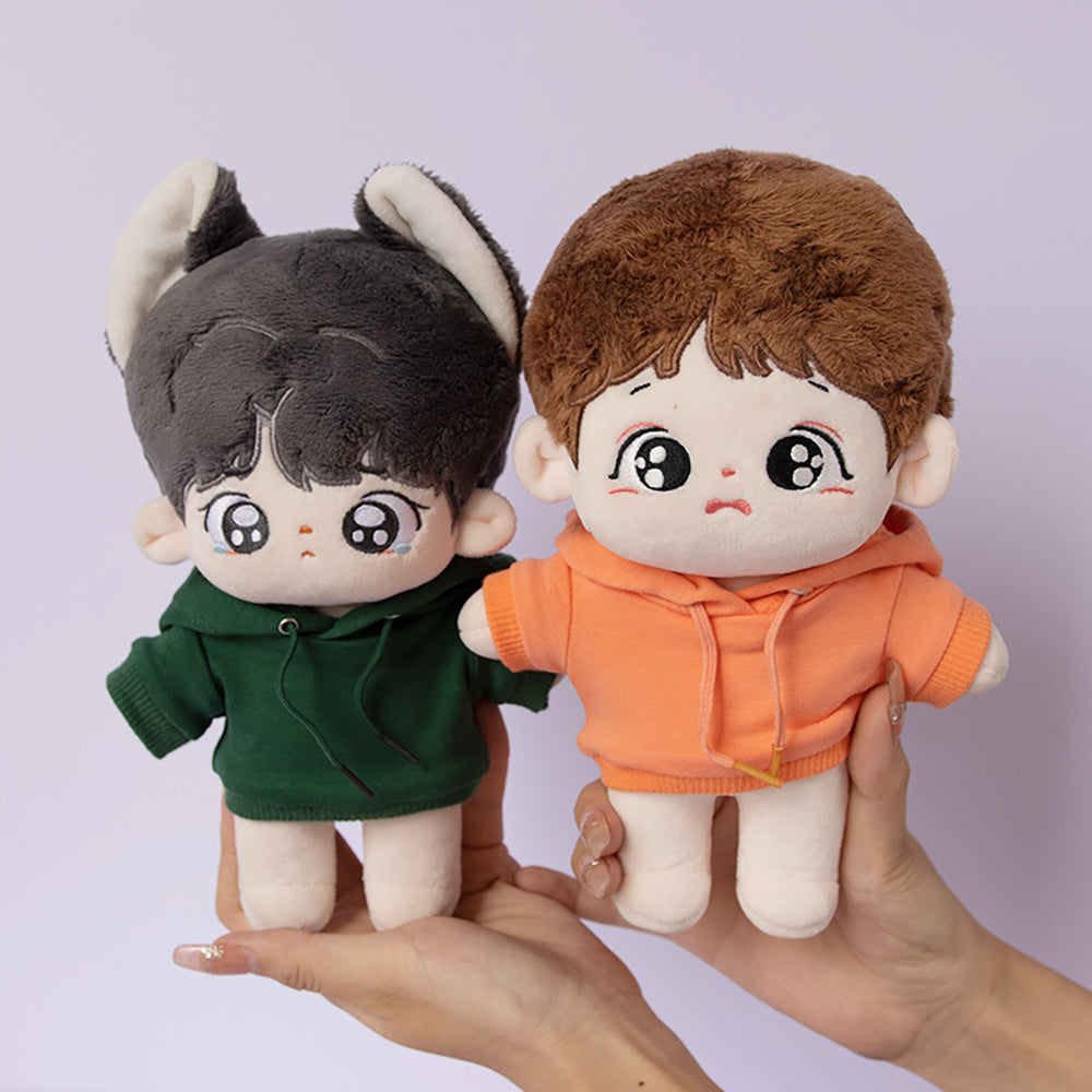 niannyyhouse 10cm 15cm 20cm Plush Doll Clothes Solid Hoodie Pants Elastic Sportswear Suits Soft Stuffed Plush Toy Dress Up Accessories.