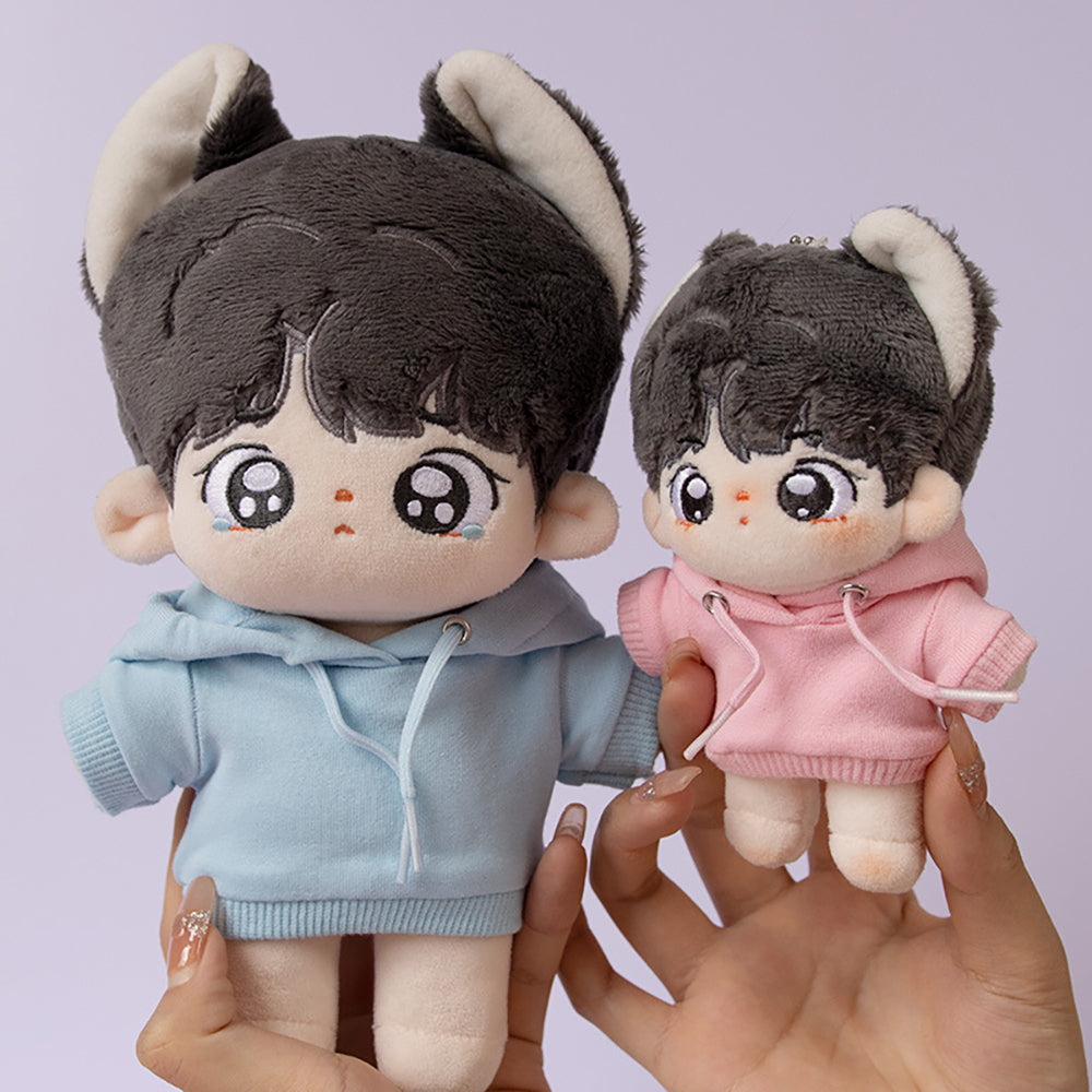 niannyyhouse 10cm 15cm 20cm Plush Doll Clothes Solid Hoodie Pants Elastic Sportswear Suits Soft Stuffed Plush Toy Dress Up Accessories.