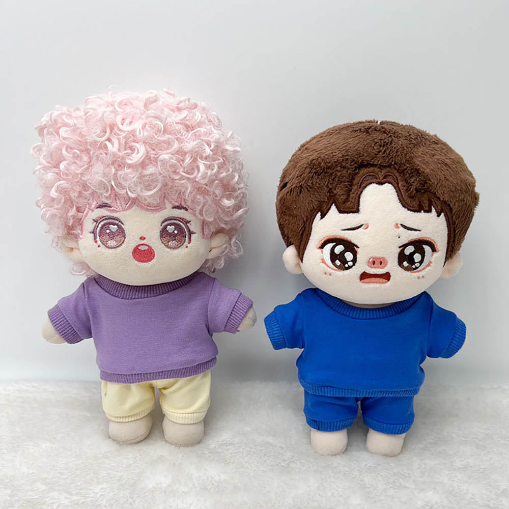 niannyyhouse 10cm 15cm 20cm Plush Doll Clothes Sweatshirts Pants Sportswear Suits Doll Dress up.