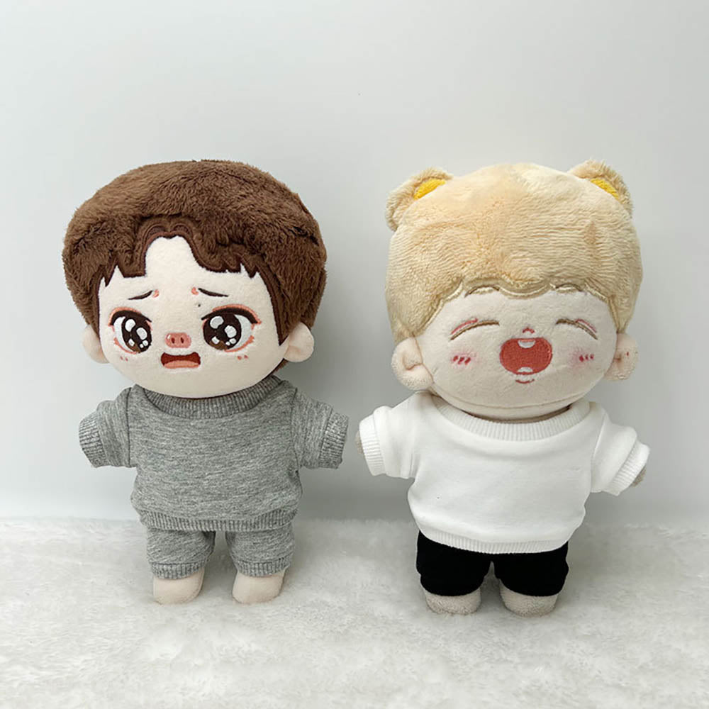 niannyyhouse 10cm 15cm 20cm Plush Doll Clothes Sweatshirts Pants Sportswear Suits Doll Dress up.