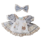 niannyyhouse 20cm Plush Doll Clothes Set Plaid Maid Dress 8in Kpop Doll Clothing.