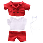 niannyyhouse Suit Coat Tie White Shirt Pants 15cm 20cm Plush Doll Clothes Dress up.