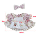 niannyyhouse 20cm Plush Doll Clothes Set Plaid Maid Dress 8in Kpop Doll Clothing.