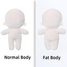 niannyyhouse 20cm Plush Doll Boy Naked Humanoid Stuffed Doll Dress Up Fat Body Wearable Clothing.