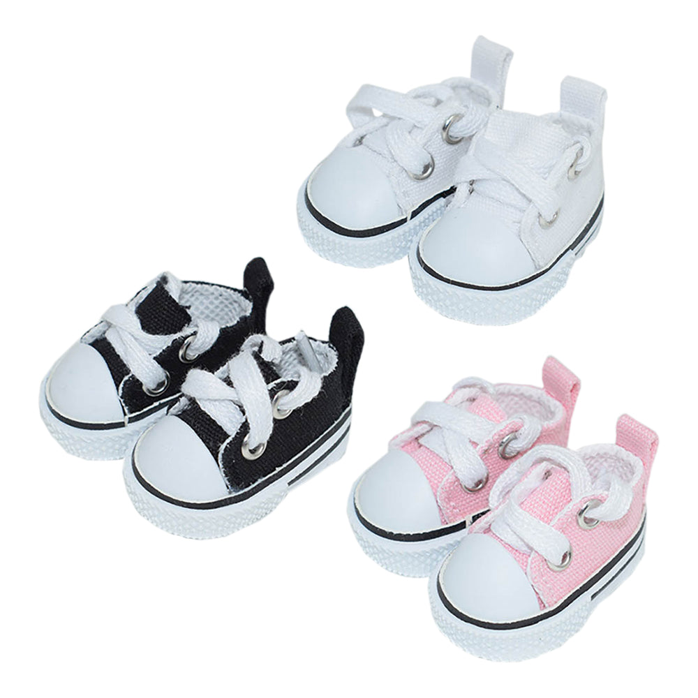 niannyyhouse Canvas Shoes Length 5CM for 6in（15cm）Plush Doll.