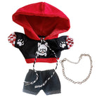 niannyyhouse 20cm Doll Clothes Loose Bulldog Hoodie Flanging Jeans Accessories Kpop Doll Dressup.