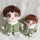 niannyyhouse 15cm 20cm Plush Doll Clothes Green Monster Suit Coat T-shirt Pants Doll Dress up.