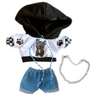 niannyyhouse 20cm Doll Clothes Loose Bulldog Hoodie Flanging Jeans Accessories Kpop Doll Dressup.