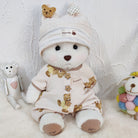 niannyyhouse 15cm 20cm Plush Doll Clothes Bear Onesie.