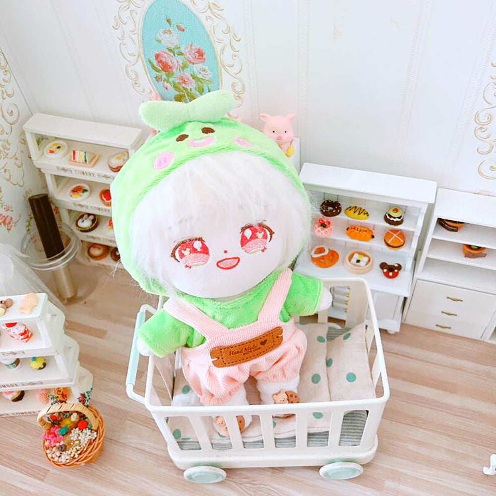 niannyyhouse Dog Rabbit Elephant Chick Suit Dress Up Hoodie Corduroy Overalls Shoes 20cm Plush Doll Clothes Accessories.