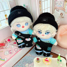 niannyyhouse 20cm Doll Clothes Puppy Suit Hat T-shirt Overalls Backpack Shoes 8in Doll Dress up.