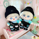 niannyyhouse 20cm Doll Clothes Puppy Suit Hat T-shirt Overalls Backpack Shoes 8in Doll Dress up.