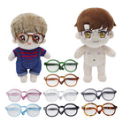 niannyyhouse Transparent Glasses Dressup Accessories for 10cm 15cm 20cm Plush 1/6 BJD Ob11 1/12BJD Dolls.