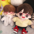 niannyyhouse 15cm 20cm Plush Doll Heart-shaped Gradient Transparent Glasses Doll Dressup.