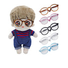 niannyyhouse Transparent Glasses Dressup Accessories for 10cm 15cm 20cm Plush 1/6 BJD Ob11 1/12BJD Dolls.