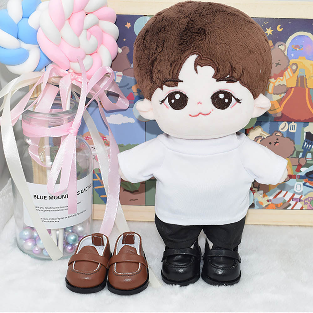 niannyyhouse 20cm Plush Doll Leather Shoes Length 5.5cm.