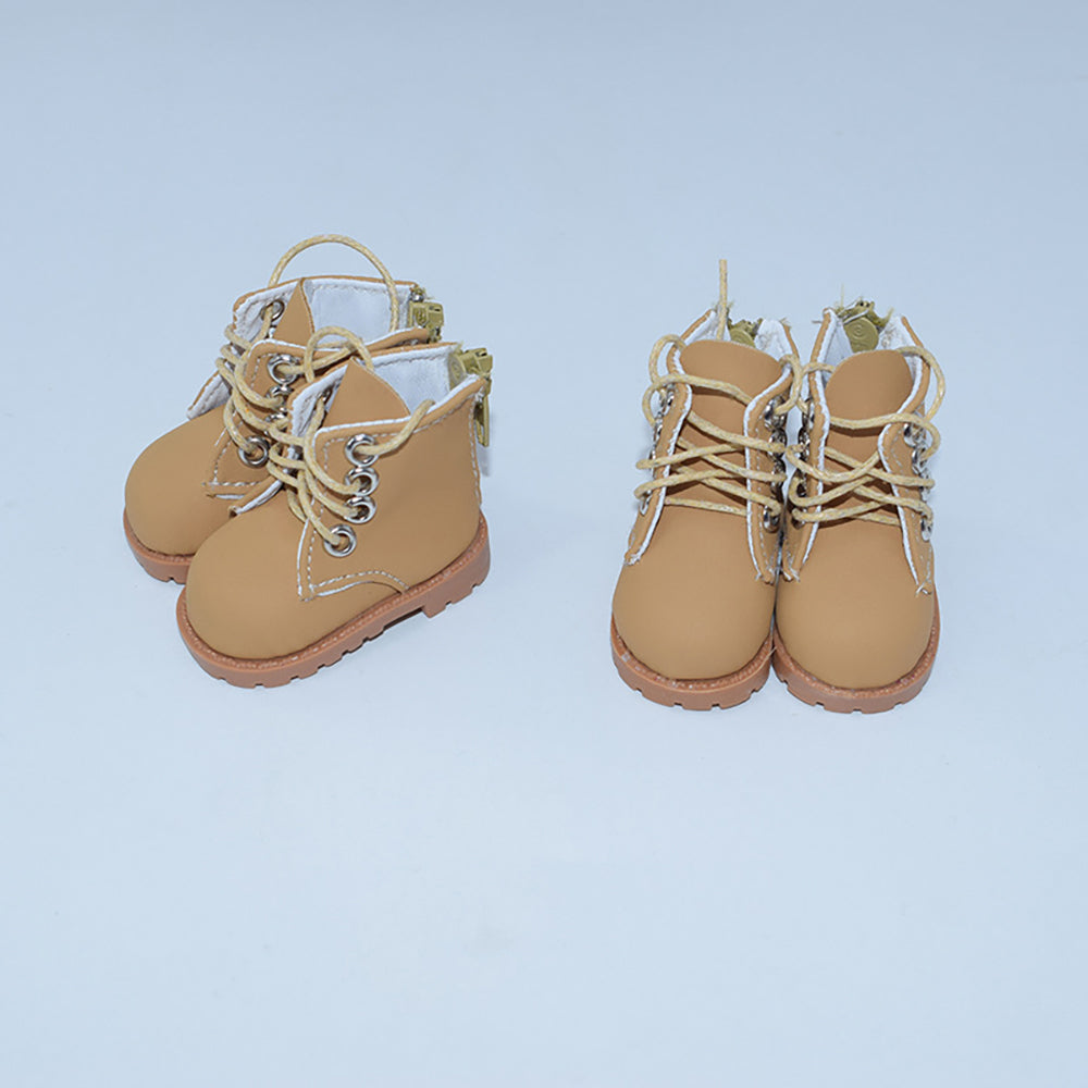 niannyyhouse Tall Martin Boots Shoes Length 5.4cm for 1/6 BJD 20cm Plush Doll.