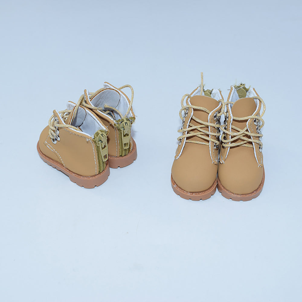 niannyyhouse Tall Martin Boots Shoes Length 5.4cm for 1/6 BJD 20cm Plush Doll.