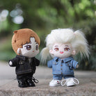 niannyyhouse Denim Jackets Jeans White T-shirt 15cm 20cm Plush Doll Clothes.