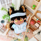 niannyyhouse 20CM Plush Doll Brown Naked Humanoid Stuffed Body Tail no Attribute Normal Body Wearable Clothing Dress Up.