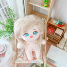 niannyyhouse 20CM Plush Doll Naked Humanoid Stuffed Body no Attribute Normal Body Wearable Clothing Dress Up.