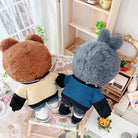 niannyyhouse 20cm Plush Doll Clothes Loose Long Sleeve Sweatshirt Accessories Kpop Doll Dressup.