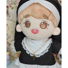 niannyyhouse 15cm 20cm Plush Doll Nun Clothes Black Headdress Dress Accessories.