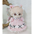 niannyyhouse 20cm Plush Doll Clothes Cat Ear Maid Suit Dress  Headdress.