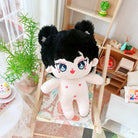 niannyyhouse 20cm Plush Doll Naked Humanoid Stuffed Body Hoodie Pants Leather Shoes Kpop Doll Clothes.