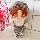 niannyyhouse Doll Dressup College Style Houndstooth 20cm Plush Doll Clothes.