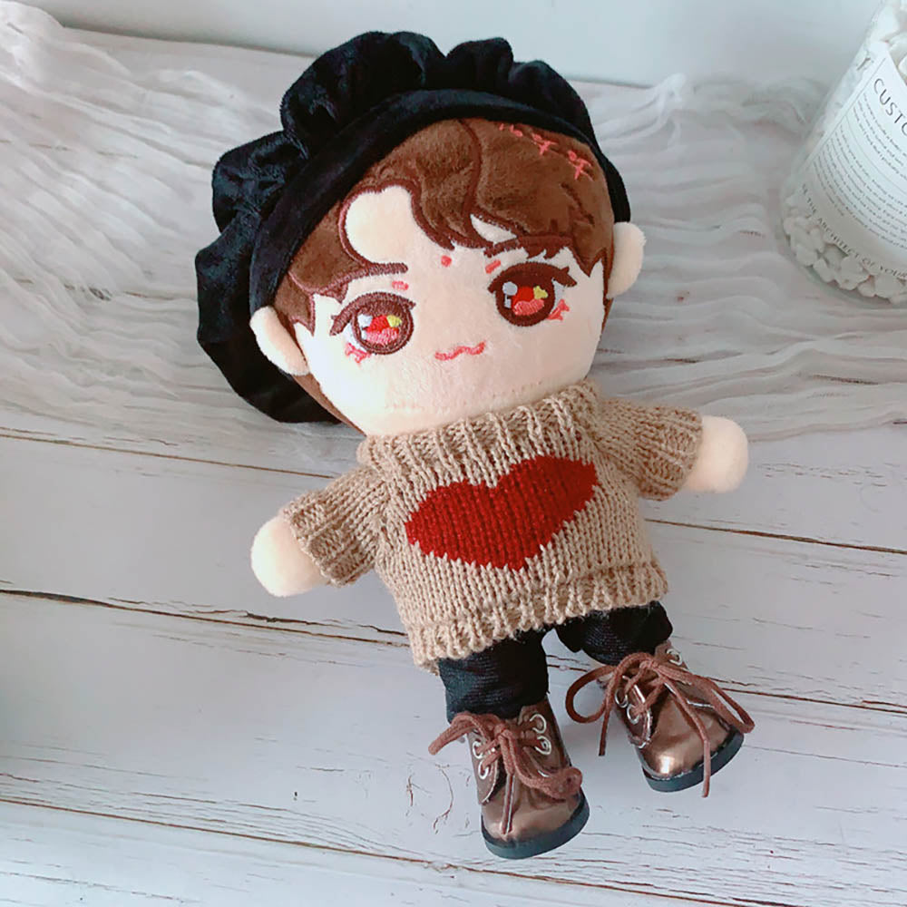 niannyyhouse 15cm Plush Doll Leather Shoes Length 4.5cm 6in Doll Accessories.