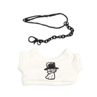 niannyyhouse 15cm 20cm Plush Doll Clothes Patch Dogs T-shirt Necklaces Doll Dress Up.