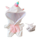 niannyyhouse Dinosaur Shark Rabbit Unicorn Suit 20cm Plush Doll Clothes Onesies Shoes Pajamas Doll Dressup.