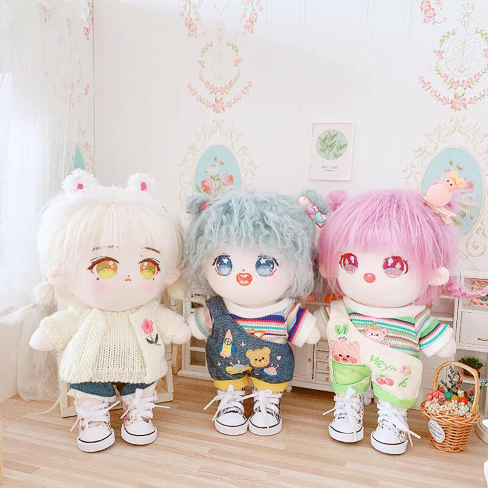 niannyyhouse Canvas Shoes 8in 20cm Plush Doll 1/6BJD Accessories.