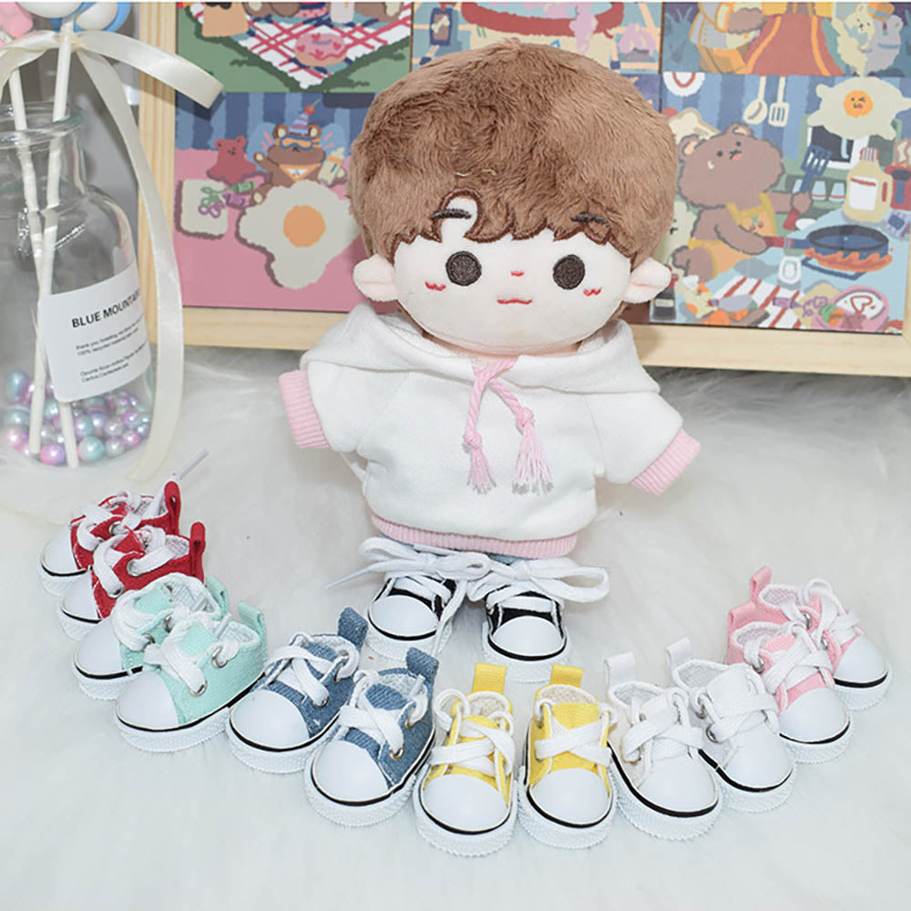 niannyyhouse Canvas Shoes Length 5CM for 6in（15cm）Plush Doll.