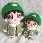 niannyyhouse 15cm 20cm Plush Doll Clothes Green Monster Suit Coat T-shirt Pants Doll Dress up.